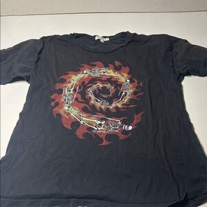 Black Graphic Short Sleeve Tee